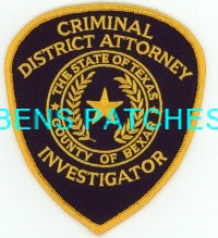 TEXAS,A,BEXAR COUNTY CRIMINAL DISTRICT ATTORNEY INVESTIGATOR 1
